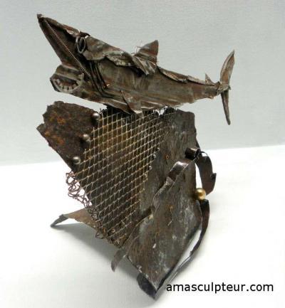 sculpture Requin par Ama
