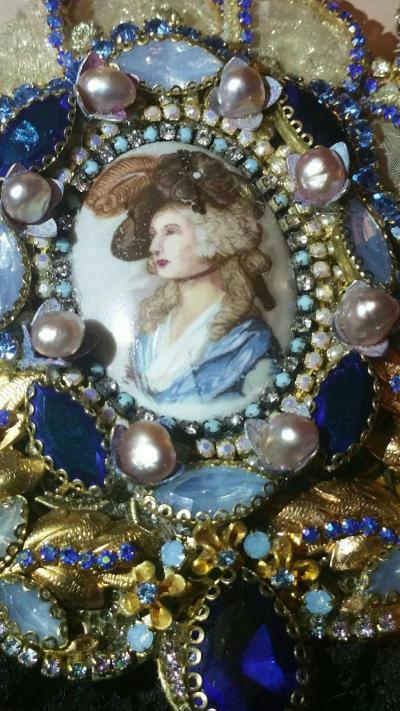 "Lady Georgiana" Collier romantico-baroque