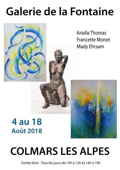 Arielle Thomas, Francette Monet, Mady Ehrsam à Colmars les Alpes (04)