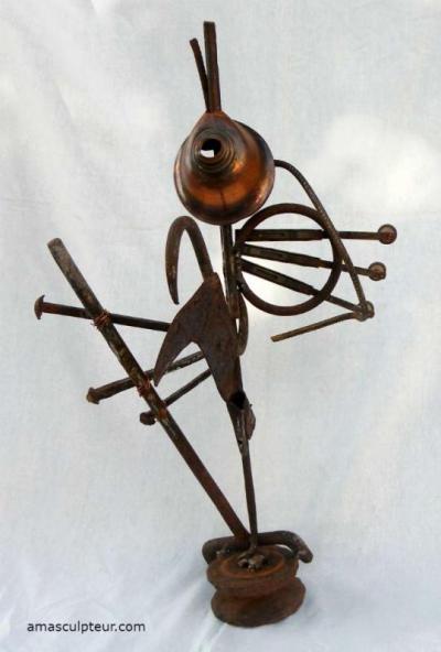 BEBOP sculpture métal par Ama