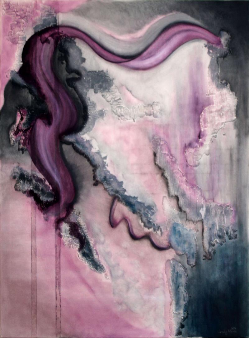Tu as fait ça - L'homme violet - Peinture par Wendy Nouse